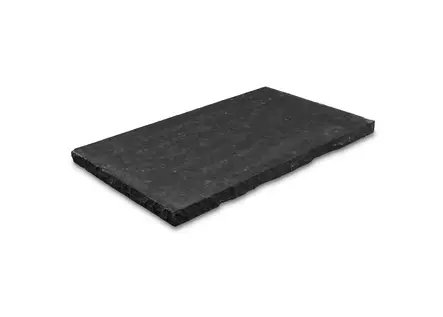 Askellaatta musta Huppio graniitti, luonnonkivilaatta 60x35x3 cm poltettu pinta - Askelkivet ja polkukivet - 2970 - 1