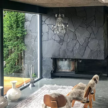 Liuskekivi Sisu Oriveden musta verhouskivi XL 10-30mm - Verhouskivet - 4033 - 1