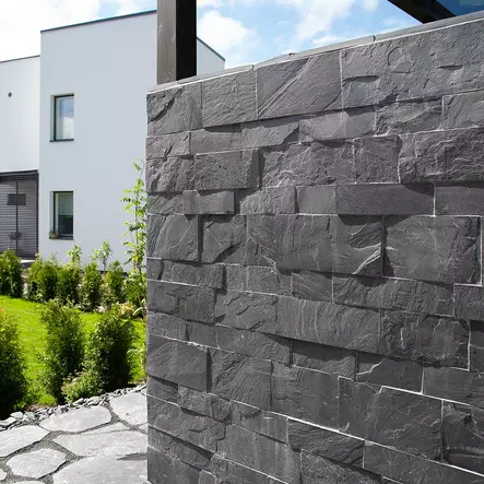 Luonnonkivilaatta Sisu Särmä, musta, 300xvapaa, paksuus 10-30mm - Verhouskivet - 4146 - 1