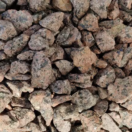 Koristekivi, punainen graniitti, sepeli 8-16 mm, 1000 kg suursäkki - Koristekivet - 1388 - 2