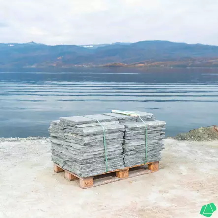 Pihalaatta Alta harmaa askelkivi 1000x500x30-50 mm luonnonkivilaatta - Askelkivet ja polkukivet - 4118 - 1